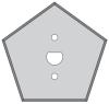 Cuchilla pentagonal